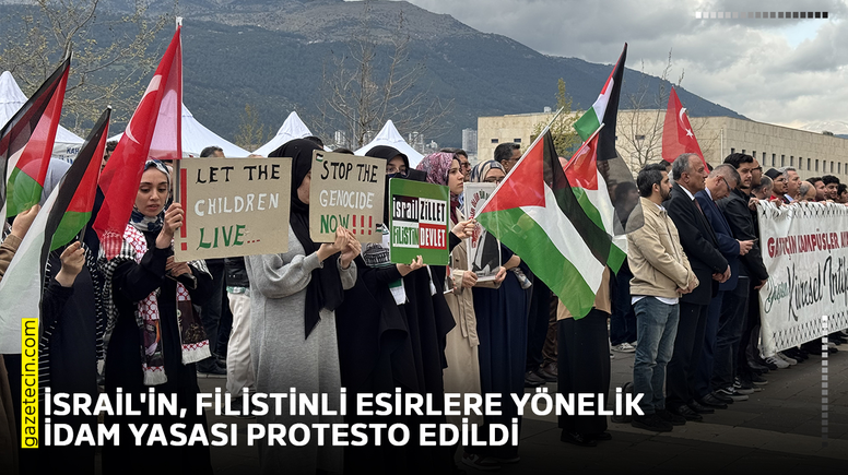 İsrail'in, Filistinli esirlere yönelik idam yasası protesto edildi