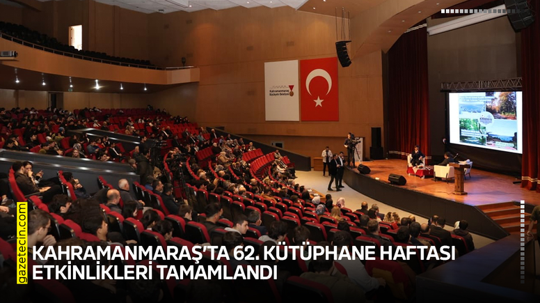 Kahramanmaraş’ta 62. Kütüphane Haftası etkinlikleri tamamlandı