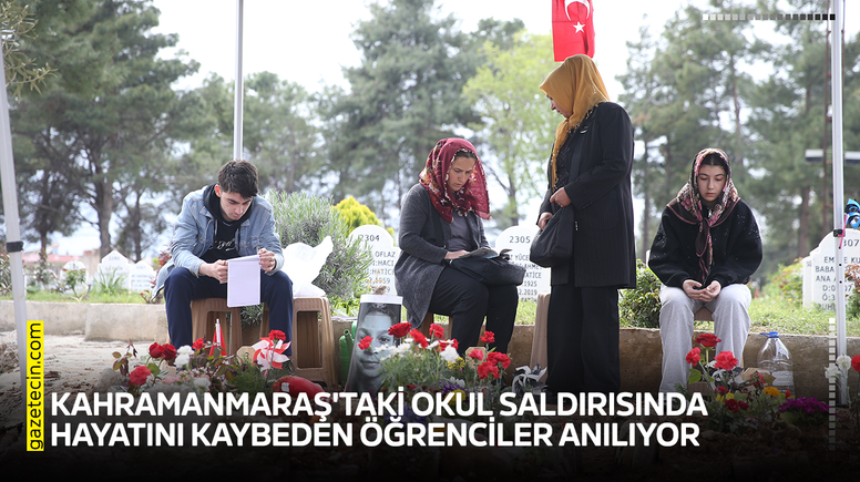Kahramanmaraş'taki okul saldırısında hayatını kaybeden öğrenciler anılıyor