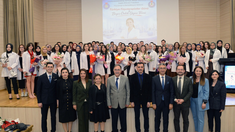 KSÜ’de Fizyoterapist adayları beyaz önlüklerini giydi