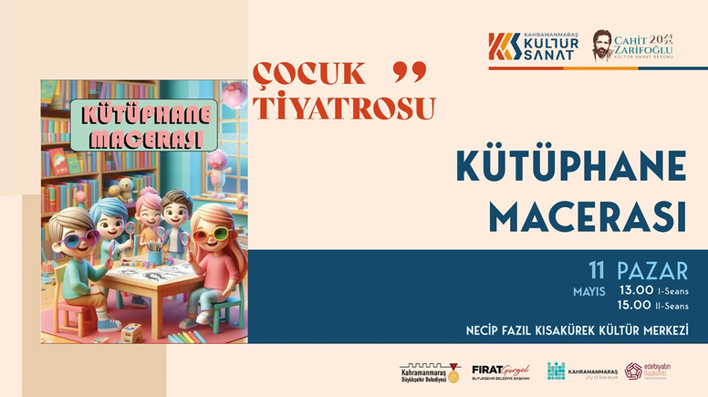 Kütüphane Macerası minik izleyicileri için sahne alacak