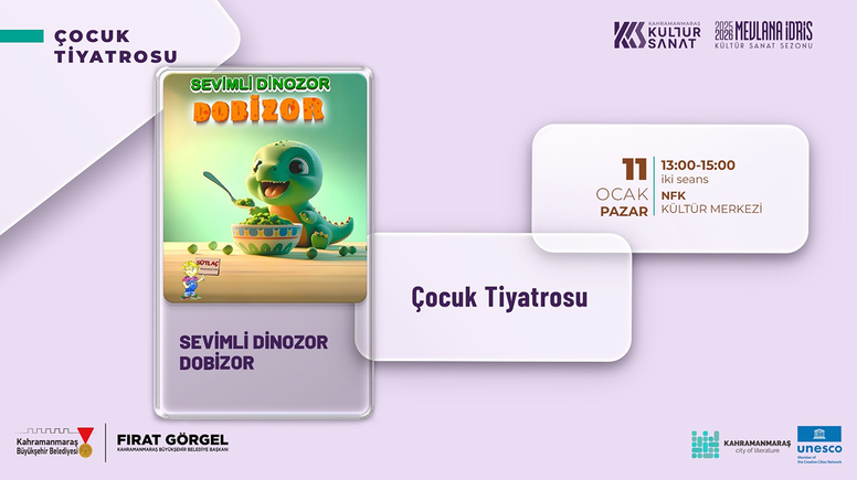 Sevimli Dinozor Dobizor minikleri eğlendirmeye geliyor