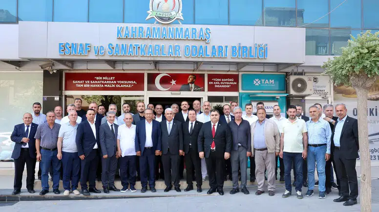 KMTSO’dan KMESOB Başkanı Ahmet Kuybu’ya hayırlı olsun ziyareti