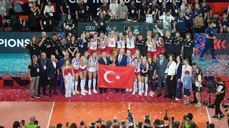 A Milli Kadın Voleybol Takımı, üst üste ikinci kez Avrupa şampiyonu