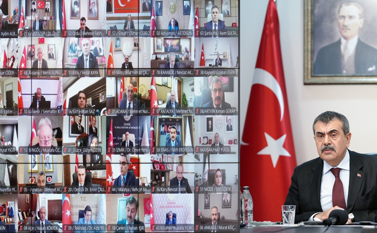 Bakan Tekin, Kahramanmaraş İl Milli Eğitim Müdürü Burdur’dan bilgi aldı