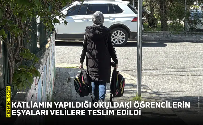 Katliamın yapıldığı okuldaki öğrencilerin eşyaları velilere teslim ediliyor