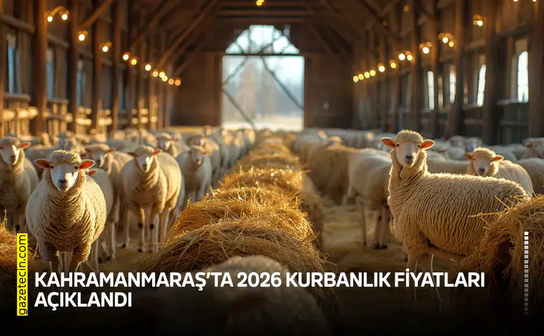 Kahramanmaraş’ta 2026 kurbanlık fiyatları açıklandı