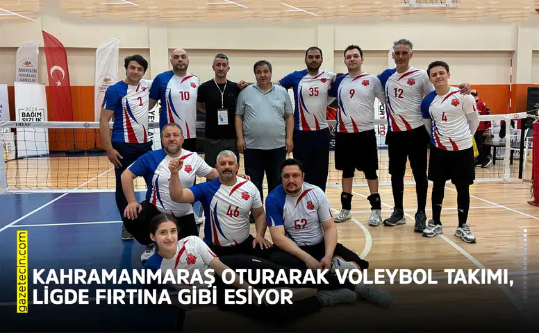 Kahramanmaraş Oturarak Voleybol Takımı, ligde fırtına gibi esiyor
