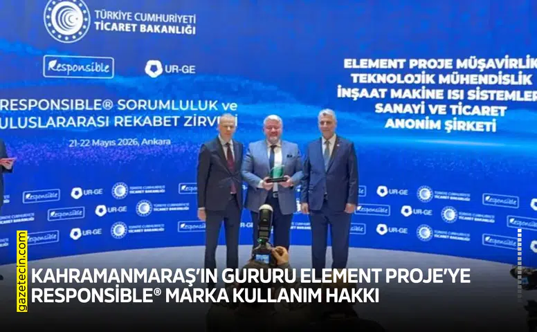 Kahramanmaraş’ın gururu Element Proje’ye Responsible marka kullanım hakkı