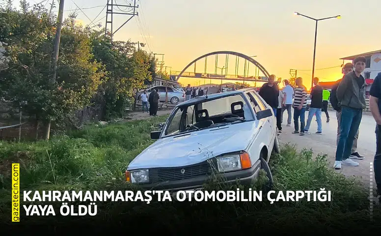 Kahramanmaraş'ta otomobilin çarptığı yaya öldü