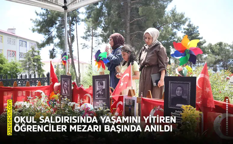 Okul saldırısında yaşamını yitiren öğrenciler mezarı başında anıldı