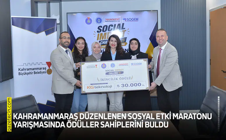 Sosyal Etki Maratonu yarışmasında ödüller sahiplerini buldu