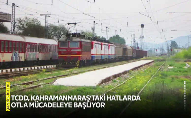TCDD, Kahramanmaraş’taki hatlarda otla mücadeleye başlıyor