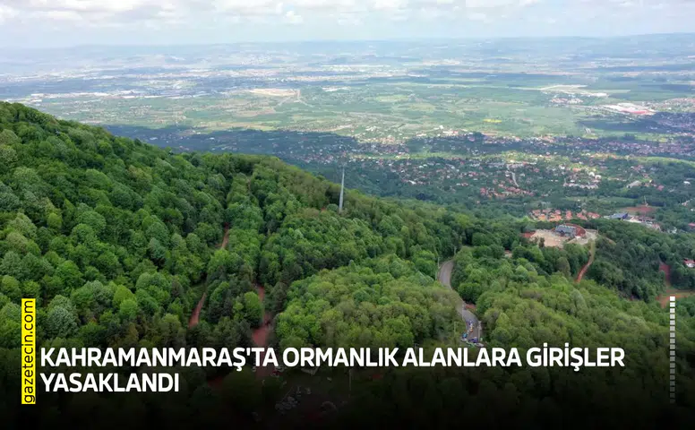 Kahramanmaraş'ta ormanlık alanlara girişler yasaklandı