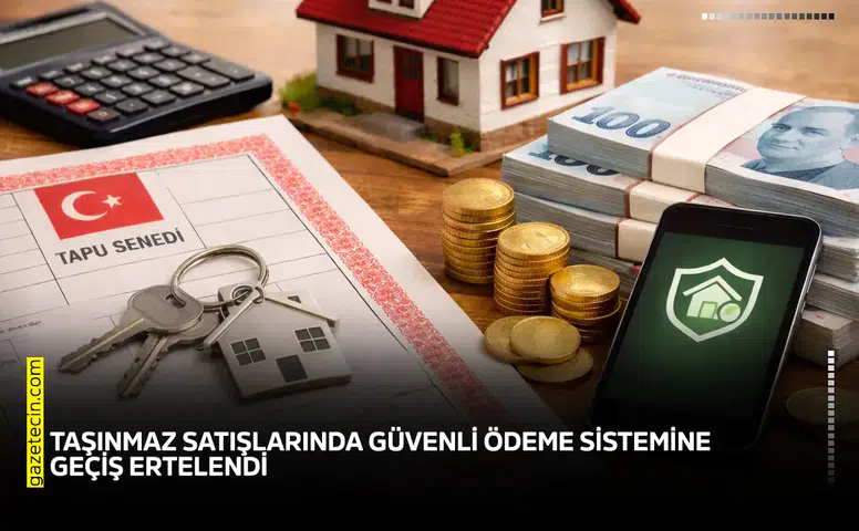 Taşınmaz satışlarında güvenli ödeme sistemine geçiş ertelendi
