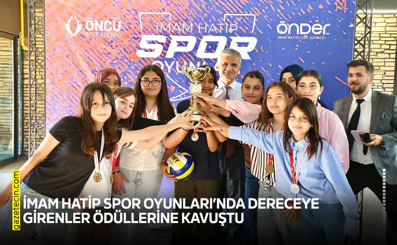 İmam Hatip Spor Oyunları’nda dereceye girenler ödüllerine kavuştu