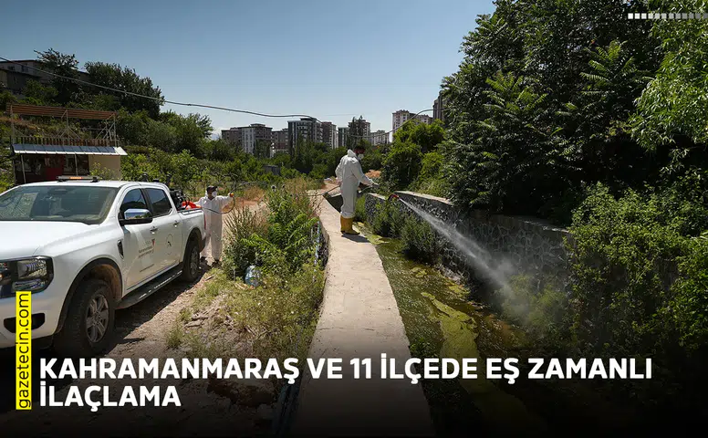 Kahramanmaraş ve 11 ilçede eş zamanlı ilaçlama