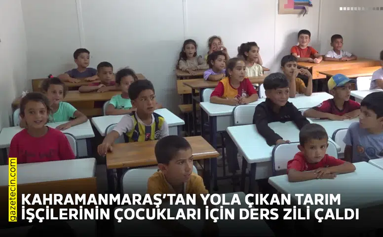 Fındık işçilerinin çocukları için ders zili çaldı