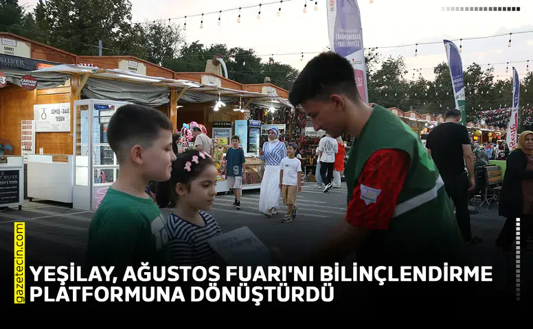 Yeşilay, Ağustos Fuarı'nı bilinçlendirme platformuna dönüştürdü
