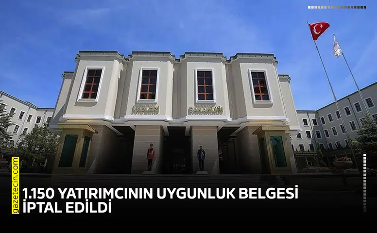 1.150 yatırımcının uygunluk belgesi iptal edildi