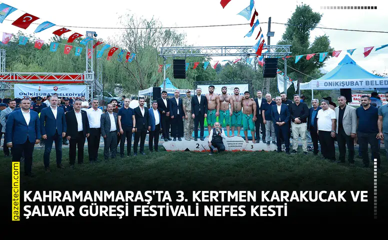 Kahramanmaraş'ta 3. Kertmen Karakucak ve Şalvar Güreşleri nefes kesti
