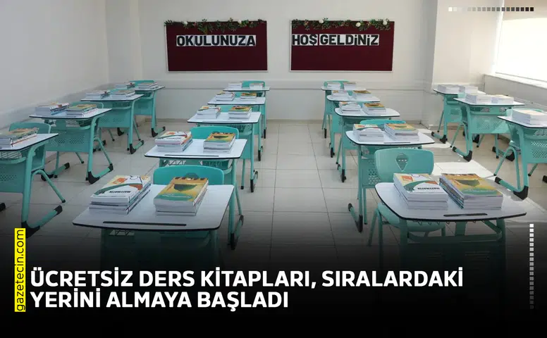 Ücretsiz ders kitapları, sıralardaki yerini almaya başladı