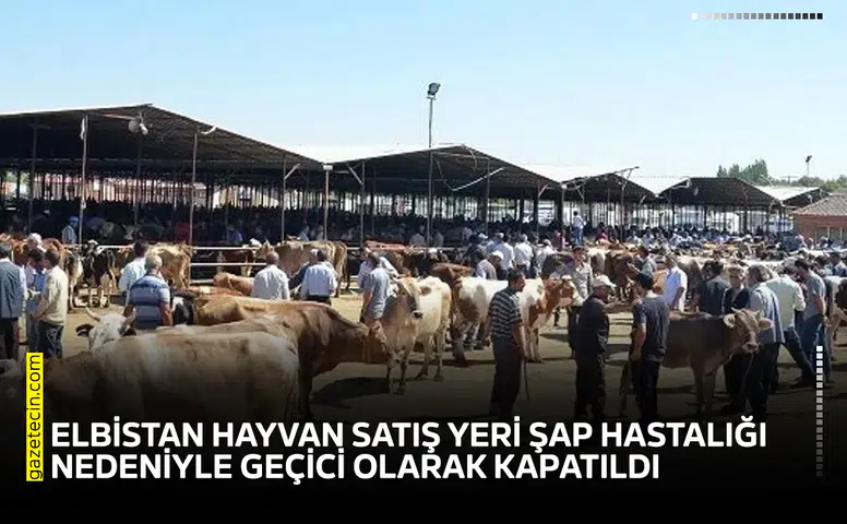 Elbistan Hayvan Satış Yeri şap hastalığı nedeniyle kapatıldı