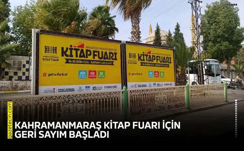 Kahramanmaraş Kitap Fuarı için geri sayım başladı