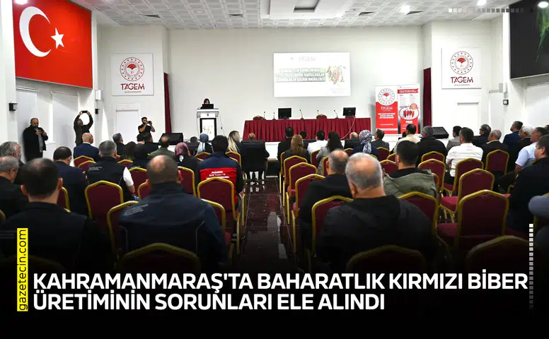 Kahramanmaraş'ta baharatlık kırmızı biber üretiminin sorunları ele alındı