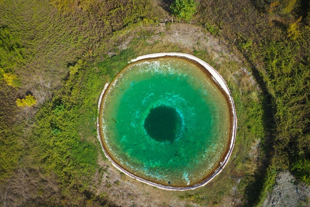 Nazar boncuğu görünümlü yangın göleti 3