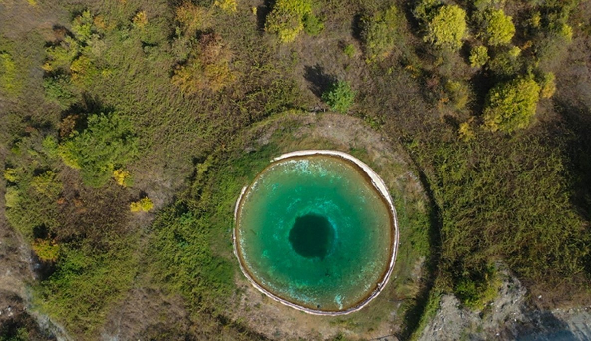 Nazar boncuğu görünümlü yangın göleti 4