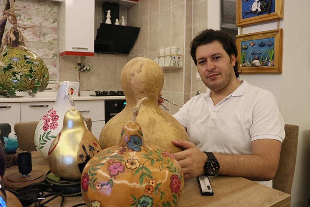 Su kabağından süs eşyaları 4