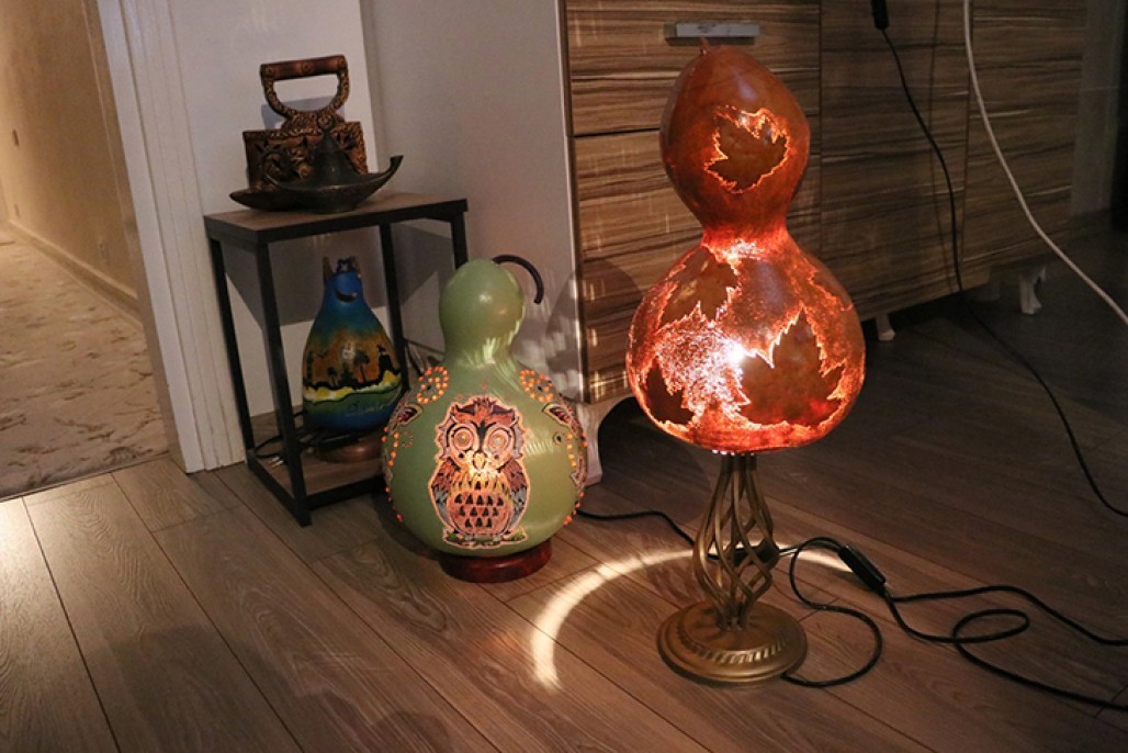 Su kabağından süs eşyaları 8